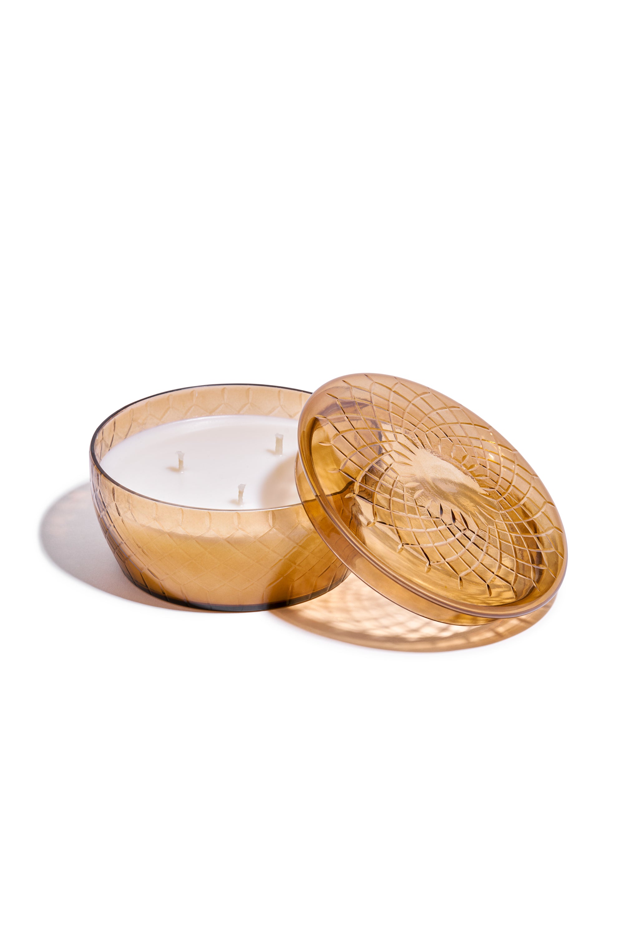 Oud Gold Crystal Candle Bowl