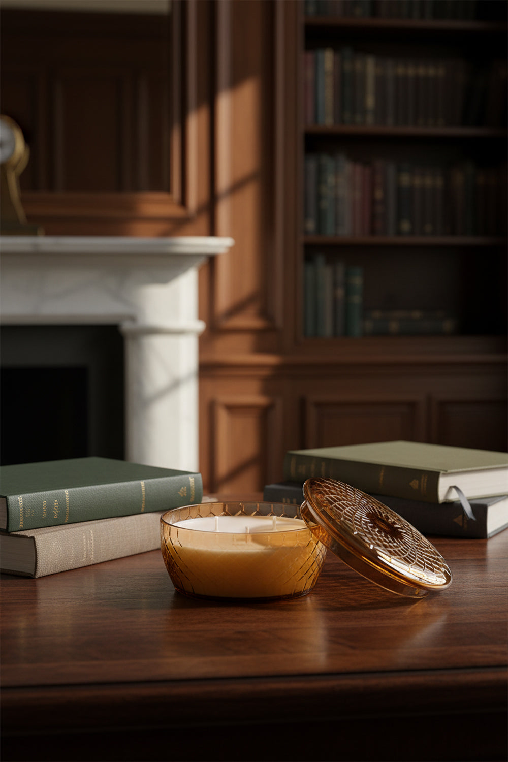 Oud Gold Crystal Candle Bowl